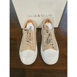BELLE & BLOOM JUST A LITTLE DREAM CROC LEATHER SNEAKER - SIZE‎ 8- BLUSH